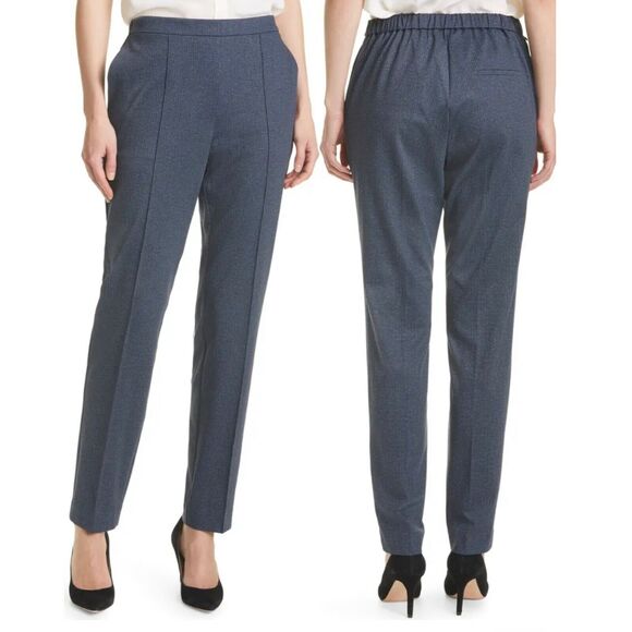 BOSS Hugo Boss pants blue Tahwena Raised seam straight leg - Picture 1 of 7